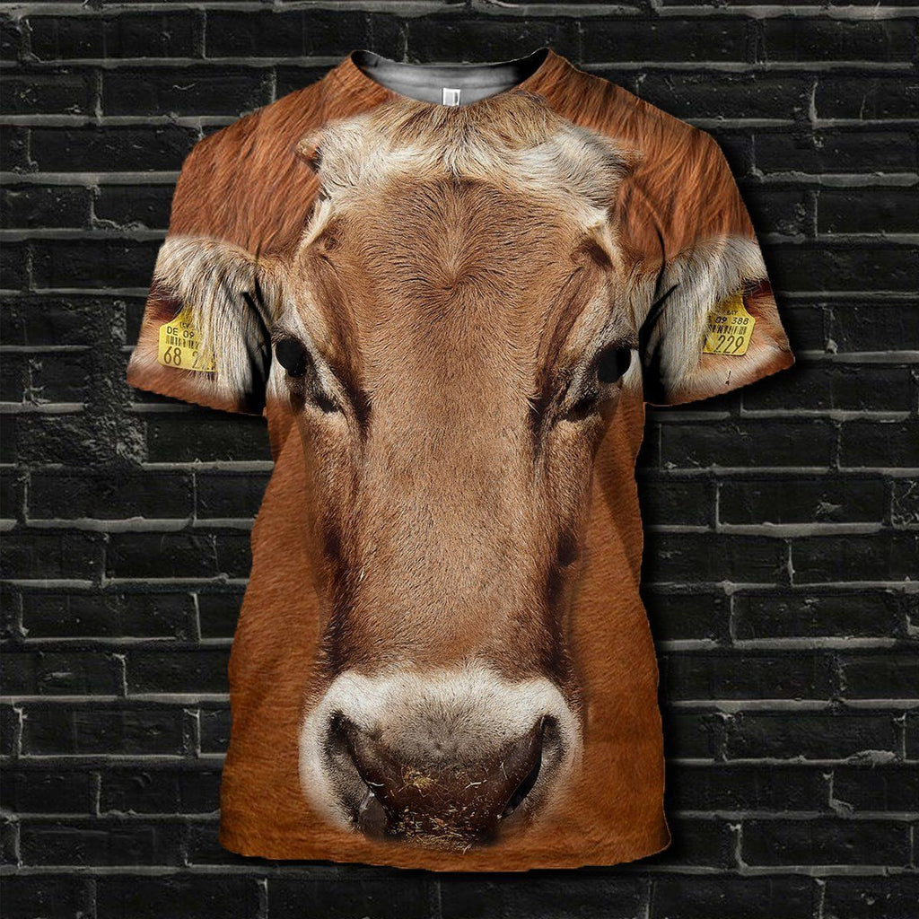 Cow graphic t-shirt, unisex cotton tee