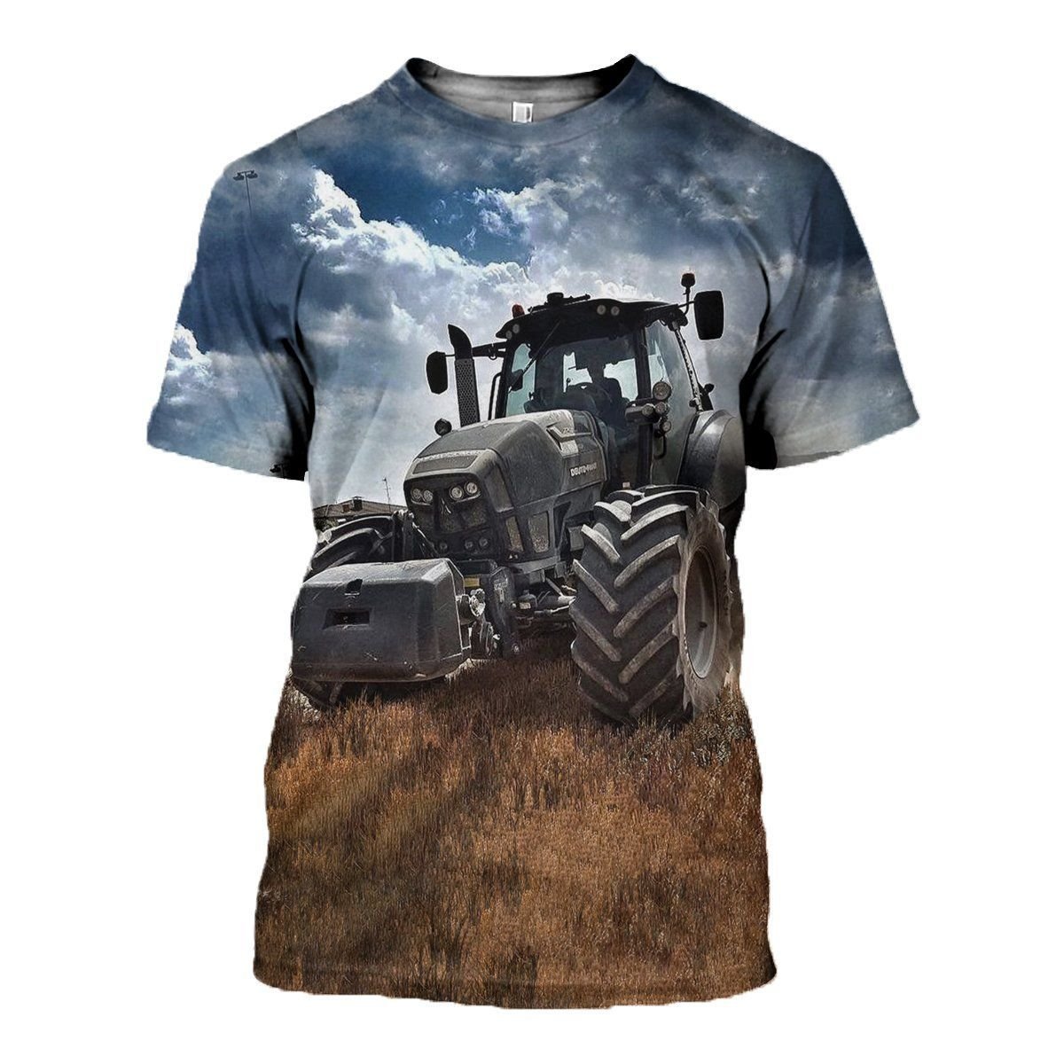 Tractor graphic t-shirt, unisex cotton tee