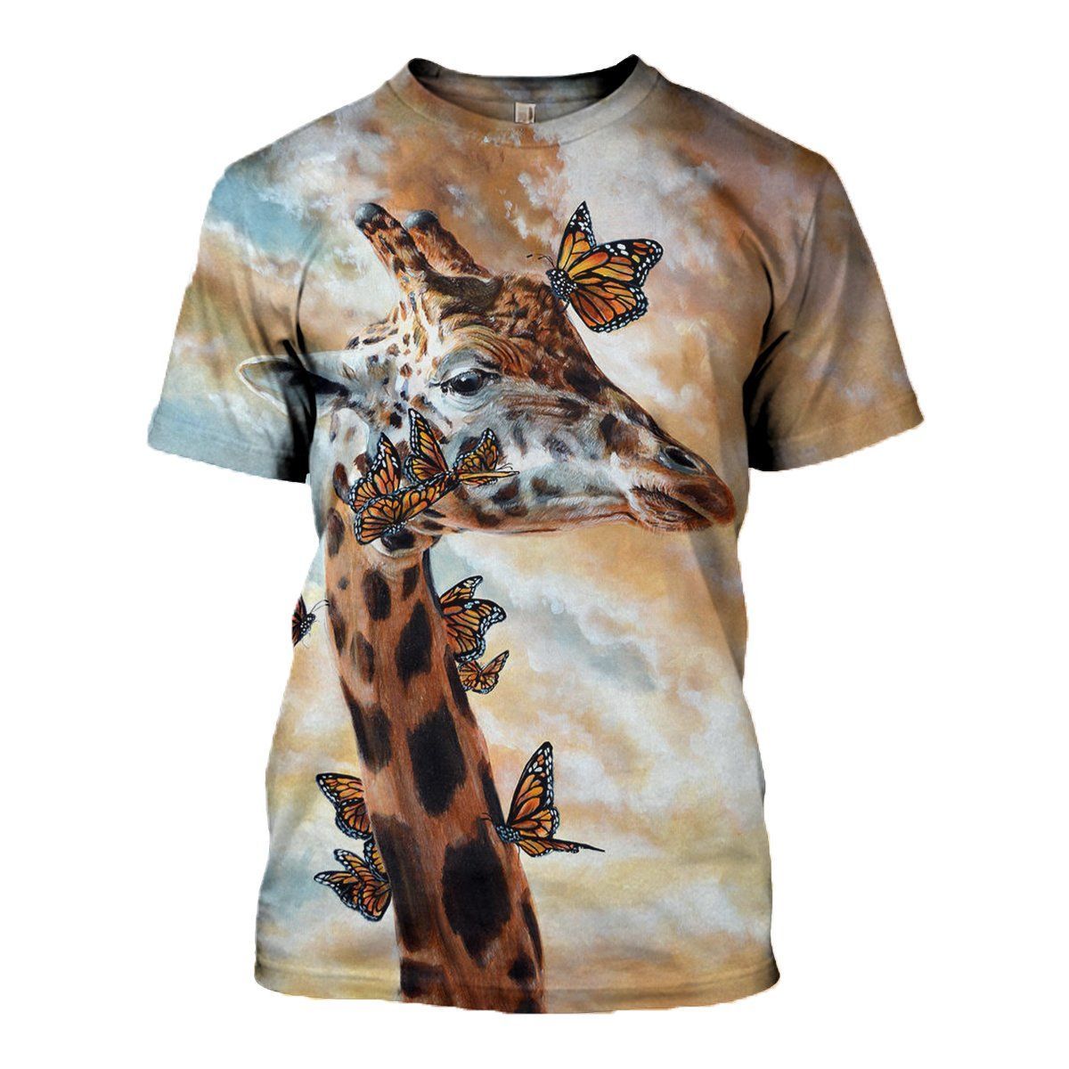 Giraffe graphic t-shirt, unisex cotton tee