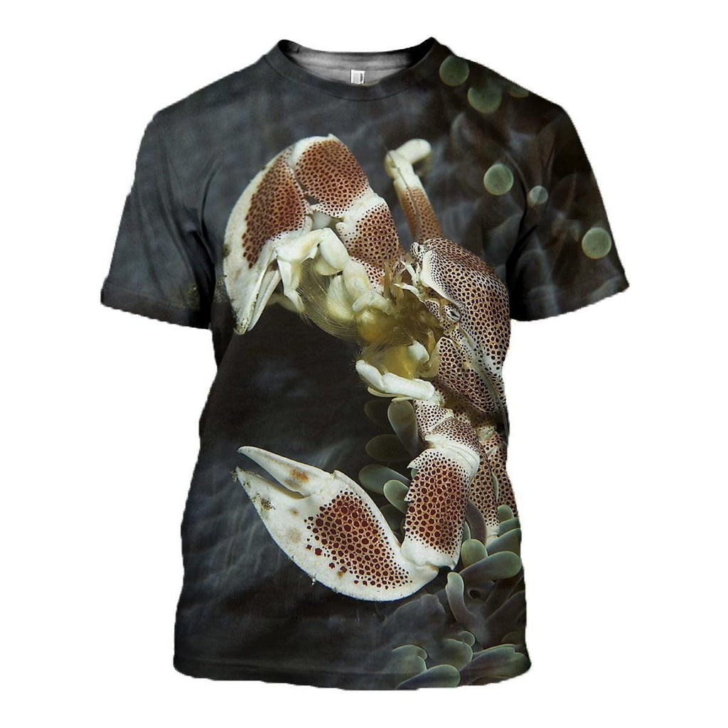 Crab graphic t-shirt, unisex cotton tee