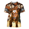 Cow graphic t-shirt, unisex cotton tee