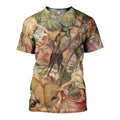 Humming Birds Art graphic t-shirt, unisex cotton tee