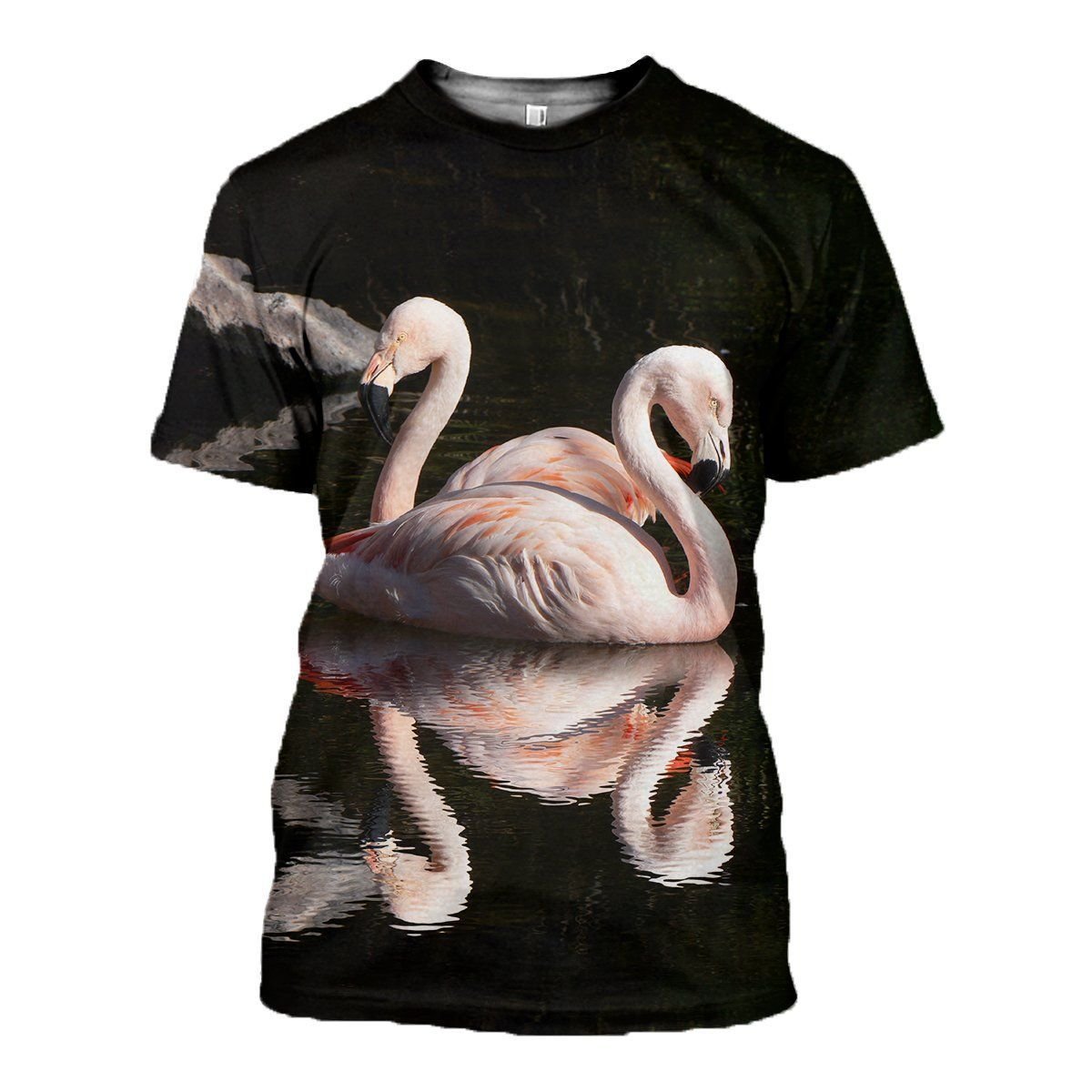 Flamingo Couple graphic t-shirt, unisex cotton tee