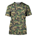 Camo Animal Art graphic t-shirt, unisex cotton tee