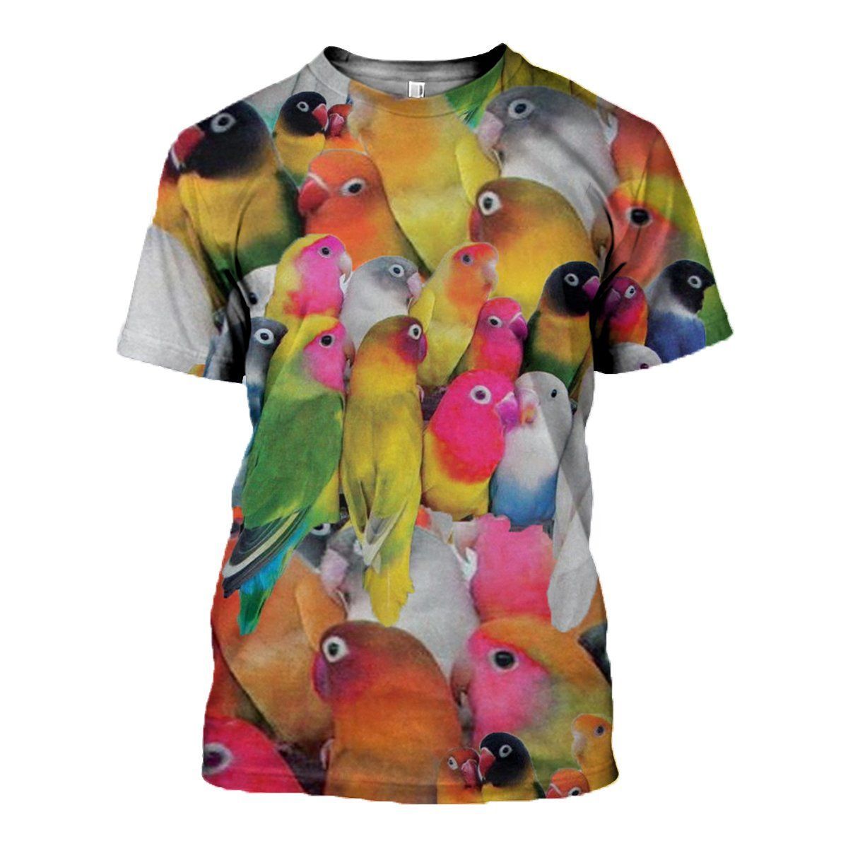 Parrot graphic t-shirt, unisex cotton tee
