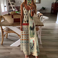 Chicken Knowledge Sleeveless Maxi Dress | Women Summer Dress | Sundress