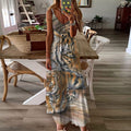Tiger Sleeveless Maxi Dress | Women Summer Dress | Sundress